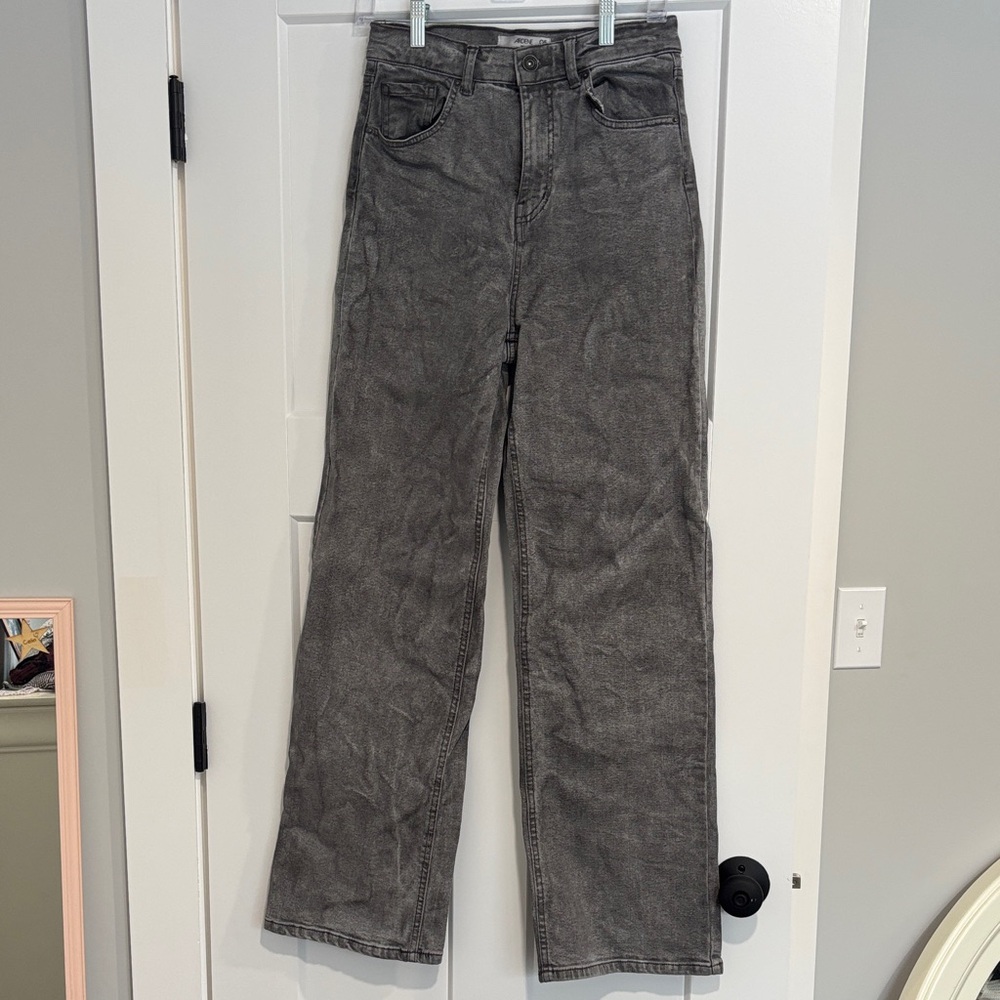 Ardene Dark Gray high rise 90s Wide Leg Jeans